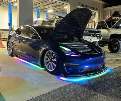Tesla Model 3/Y Plaid Series V2 (Non Matrix/Reflector) Packages (Blacked Out)